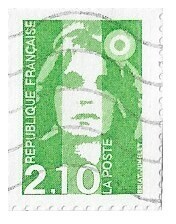 France / 1990 | Marianne of Briat (2.10 ₣) | Postage Stamp