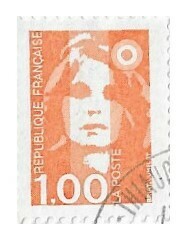 France / 1990 | Marianne of Briat (1.00 ₣) | Postage Stamp