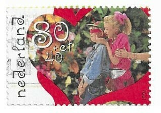 Netherlands / 1991 | Children Playing Hide and Seek (80 + 40 ct) | Postage Stamp