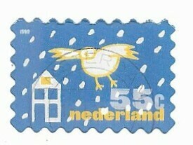 Netherlands / 1999 | Bird in the Snow (55 ct) | Postage Stamp
