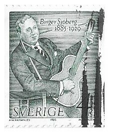 Sweden / 1985 | Birth Centenary of Birger Sjoberg (4 kr) | Postage Stamp