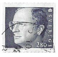Sweden / 1991 | King Carl XVI Gustaf (2.80 kr) | Postage Stamp