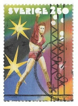 Sweden / 1991 | Lena Philipsson (2.50 kr) | Postage Stamp