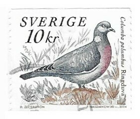 Sweden / 2004 | Common Wood Pigeon (10 kr) | Postage Stamp
