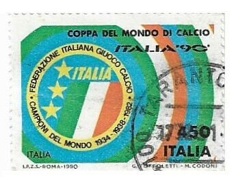 Italy / 1990 | Arms of Italy (450 ₤) | Postage Stamp