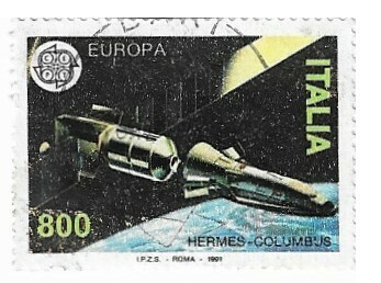 Italy / 1991 | Hermes - Columbus (800 ₤) | Postage Stamp