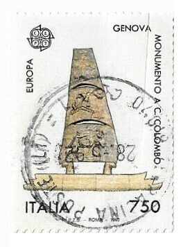 Italy / 1992 | Monumento A.C. Colombo (750 ₤) | Postage Stamp