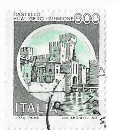 Italy / 1980 | Castle Sirmione (600 ₤) | Postage Stamp