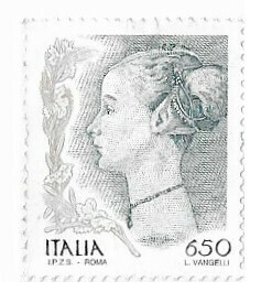 Italy / 1998 | Female Profile (650 ₤) | Postage Stamp