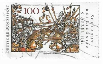 Germany / 1991 | Battle of Liegnitz (100 Pf.) | Postage Stamp