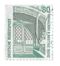 Germany / 1991 | Main Entrance of the Mine - Zollern II, Dortmund (80 Pf.) | Postage Stamp