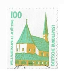 Germany / 1991 | Pilgrimage Chapel, Altotting (100 Pf.) | Postage Stamp