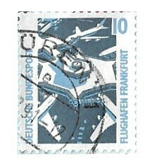 Germany / 1989 | Frankfurt Airport (10 Pf.) | Postage Stamp