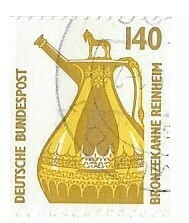 Germany / 1989 | Bronze Pot, Reinheim (140 Pf.) | Postage Stamp