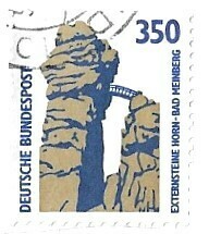 Germany / 1989 | Externsteine Rocks, Horn-Bad Meinberg (350 Pf.) | Postage Stamp