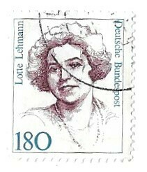 Germany / 1989 | Lotte Lehmann (180 Pf.) | Postage Stamp