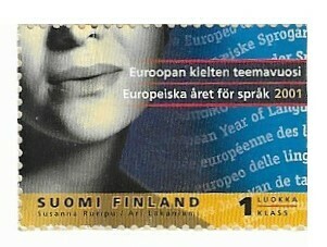 Finland / 2001 | European Year of the Languages (1st Class) | Postage Stamp