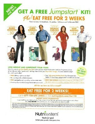 Carlisle, Belinda / Nutrisystem - Get a Free Jumstart Kit! / 2010