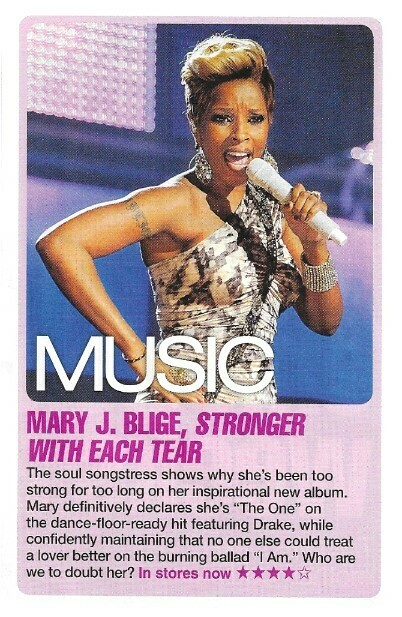 Blige, Mary J. / Stronger with Each Tear | Magazine Article with Photo | January 2010