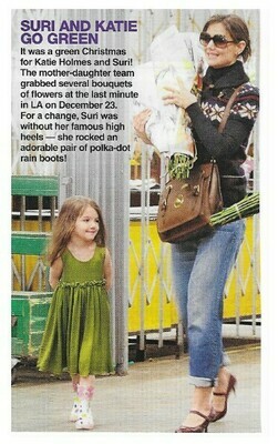 Holmes, Katie / Suri and Katie Go Green | January 2010