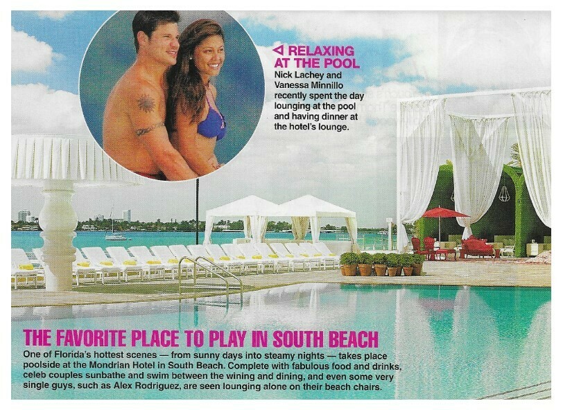 Lachey, Nick / Relaxing at the Pool | January 2010 | Vanessa Minnillo