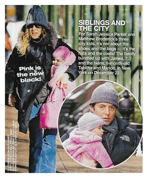 Parker, Sarah Jessica / Siblings and the City | 2 Magazine Photos | January 2010 | with Matthew Broderick
