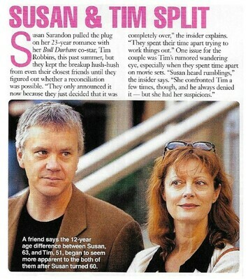 Sarandon, Susan / Susan + Tim Split | January 2010 | with Tim Robbins
