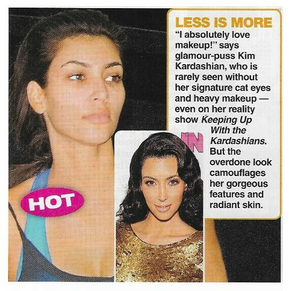 Kardashian, Kim / Less Is More | 2 Magazine Photos with Caption | January 2010