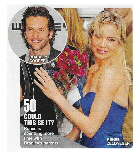 Zellweger, Renee / Could This Be It? | 2 Magazine Photos | January 2010 | with Bradley Cooper