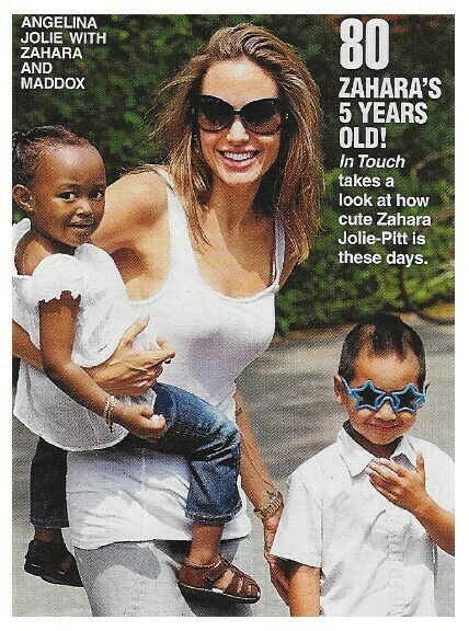 Jolie, Angelina / With Zahara and Maddox | Magazine Photo | January 2010