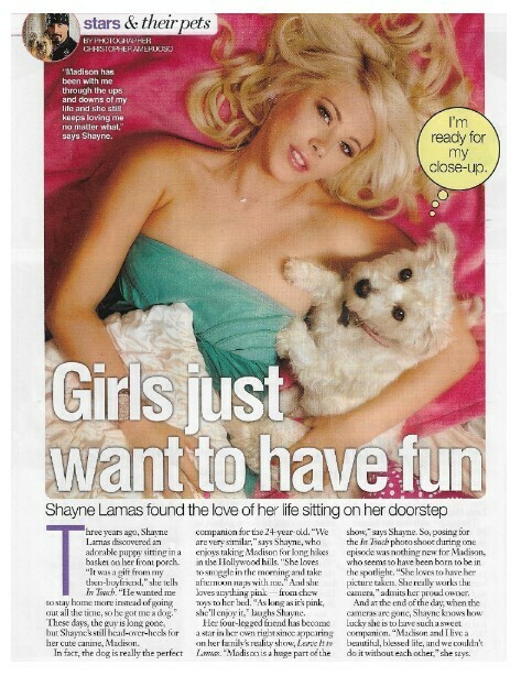 Lamas, Shayne / Girls Just Want to Have Fun | Magazine Article with Photo | January 2010