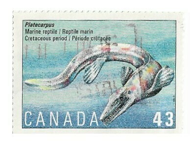 Canada / 1993 | Platecarpus, Cretaceous Period (43 ¢) | Postage Stamp