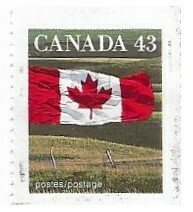 Canada / 1994 | Canadian Flag Over Field (43 ¢) | Postage Stamp