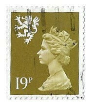 Great Britain / 1995 | Queen Elizabeth II - Machin Portrait (19 p) | Postage Stamp | Scotland