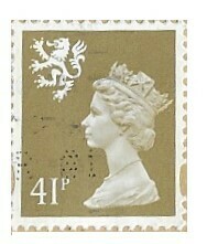 Great Britain / 1993 | Queen Elizabeth II - Machin Portrait (41 p) | Postage Stamp | Scotland