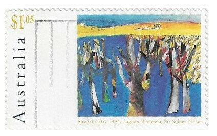 Australia / 1994 | Lagoon, Wimmera - Sir Sidney Nolan (1.05 $) | Postage Stamp