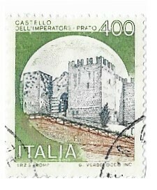 Italy / 1980 | Emperor&#39;s Castle - Prato (400 ₤) | Postage Stamp