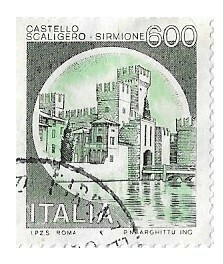 Italy / 1980 | Scaligero Castle - Sirmione (600 ₤) | Postage Stamp
