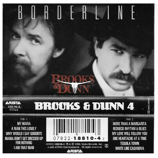 Brooks + Dunn / Borderline | Arista 18810-4 | April 1996