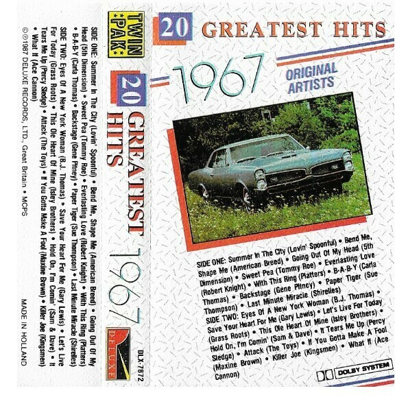 Various Artists / 20 Greatest Hits 1967 | Deluxe DLX-7872 | 1987 | Holland