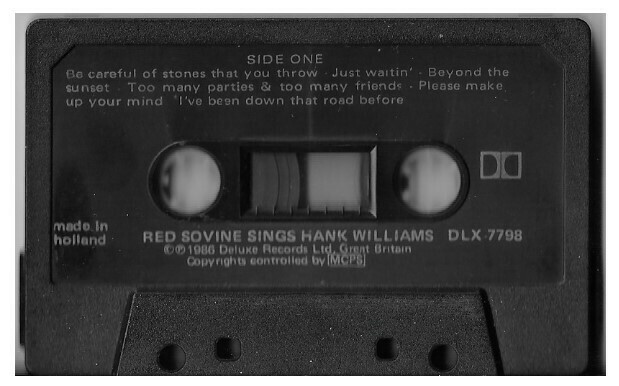 Sovine, Red / Red Sovine Sings Hank Williams | Deluxe DLX-7798 | 1986 | Holland