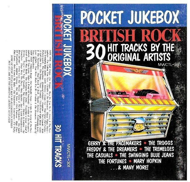 Various Artists / British Rock (Pocket Jukebox) | Music World MWCTL-301 | 1982 | New Zealand | Double-Length