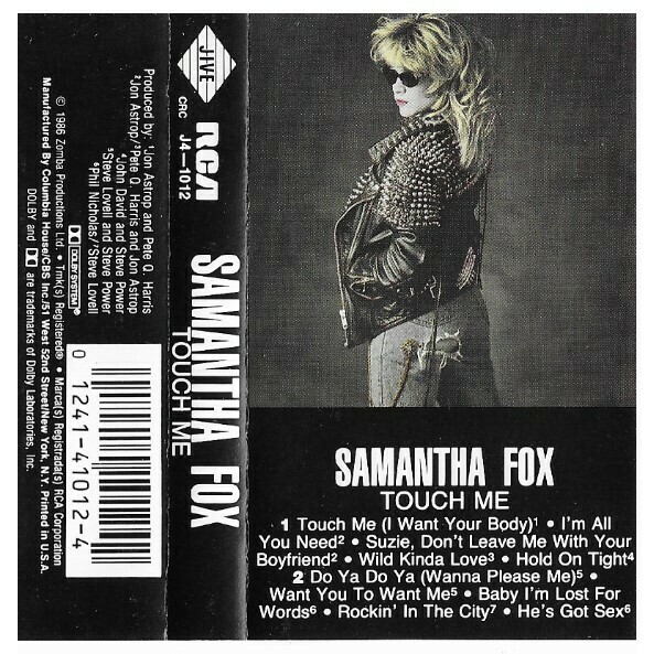 Fox, Samantha / Touch Me | Jive J4-1012 | July 1986