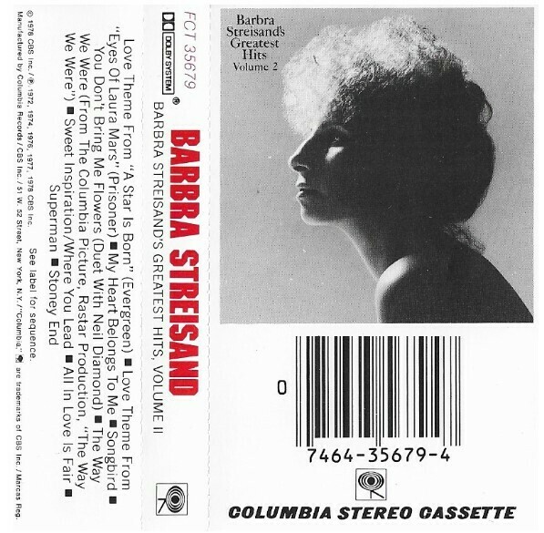 Streisand, Barbra / Greatest Hits, Volume II | Columbia FCT-35679 | November 1978