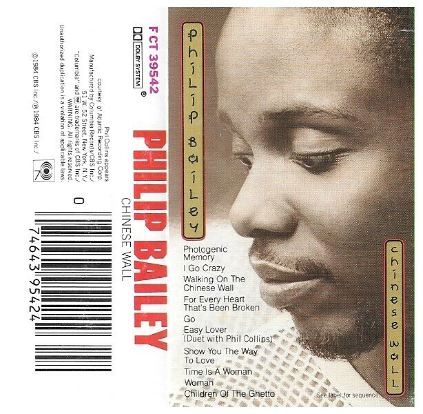 Bailey, Philip / Chinese Wall | Columbia FCT-39542 | October 1984
