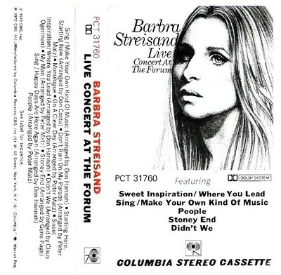 Streisand, Barbra / Live Concert at The Forum | Columbia PCT-31760 | October 1972