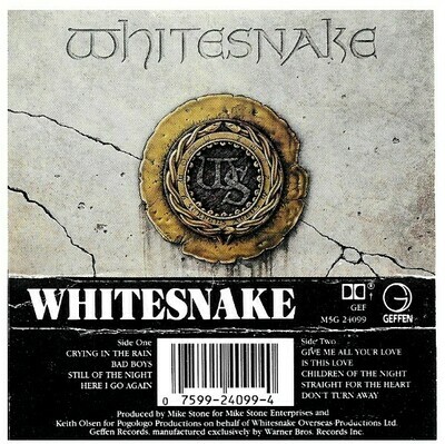 Whitesnake / Whitesnake | Geffen M5G-24099 | April 1987