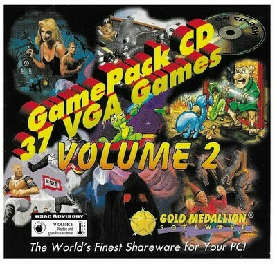 Game Pack CD / 37 VGA Games - Volume 2 | CD-Rom | Gold Medallion | 1995