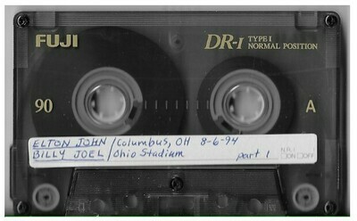 John, Elton (+ Billy Joel) / Columbus, OH (Ohio Stadium) | August 6, 1994 | 2 Tapes