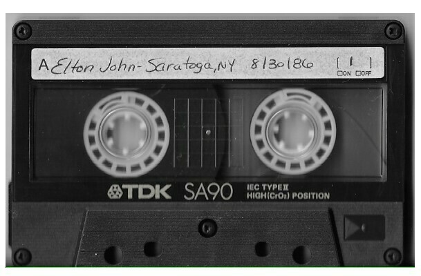 John, Elton / Saratoga Springs, NY (Saratoga Performing Arts Center) | August 30, 1986 | 2 Tapes
